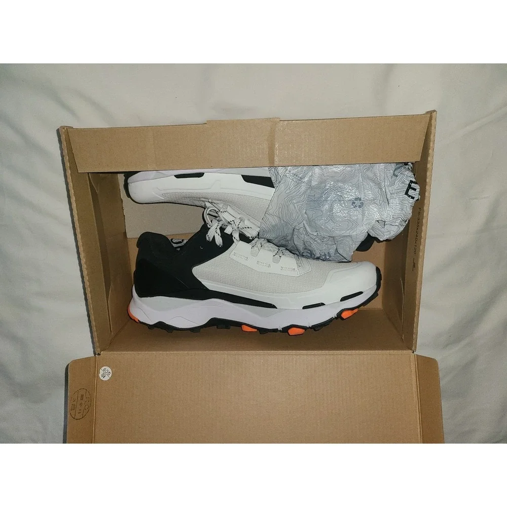 The North Face Mens Vectiv Exploris Futurelight White Black NF0A4T2W Size 10.5
